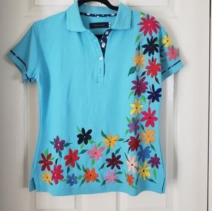 Otomi 💐 Mexican Embroidered Polo Shirt